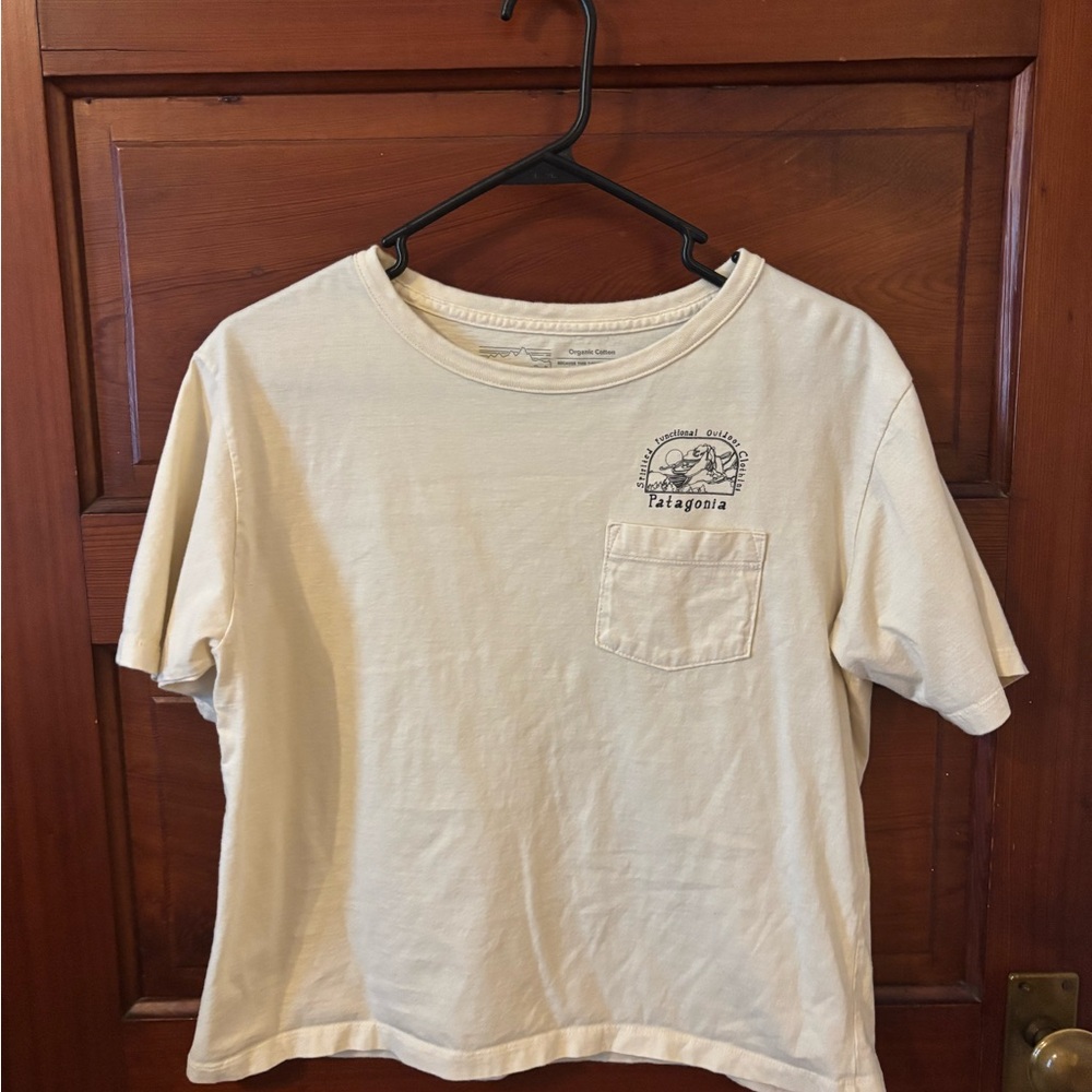 Patagonia Off-White Tee with Logo